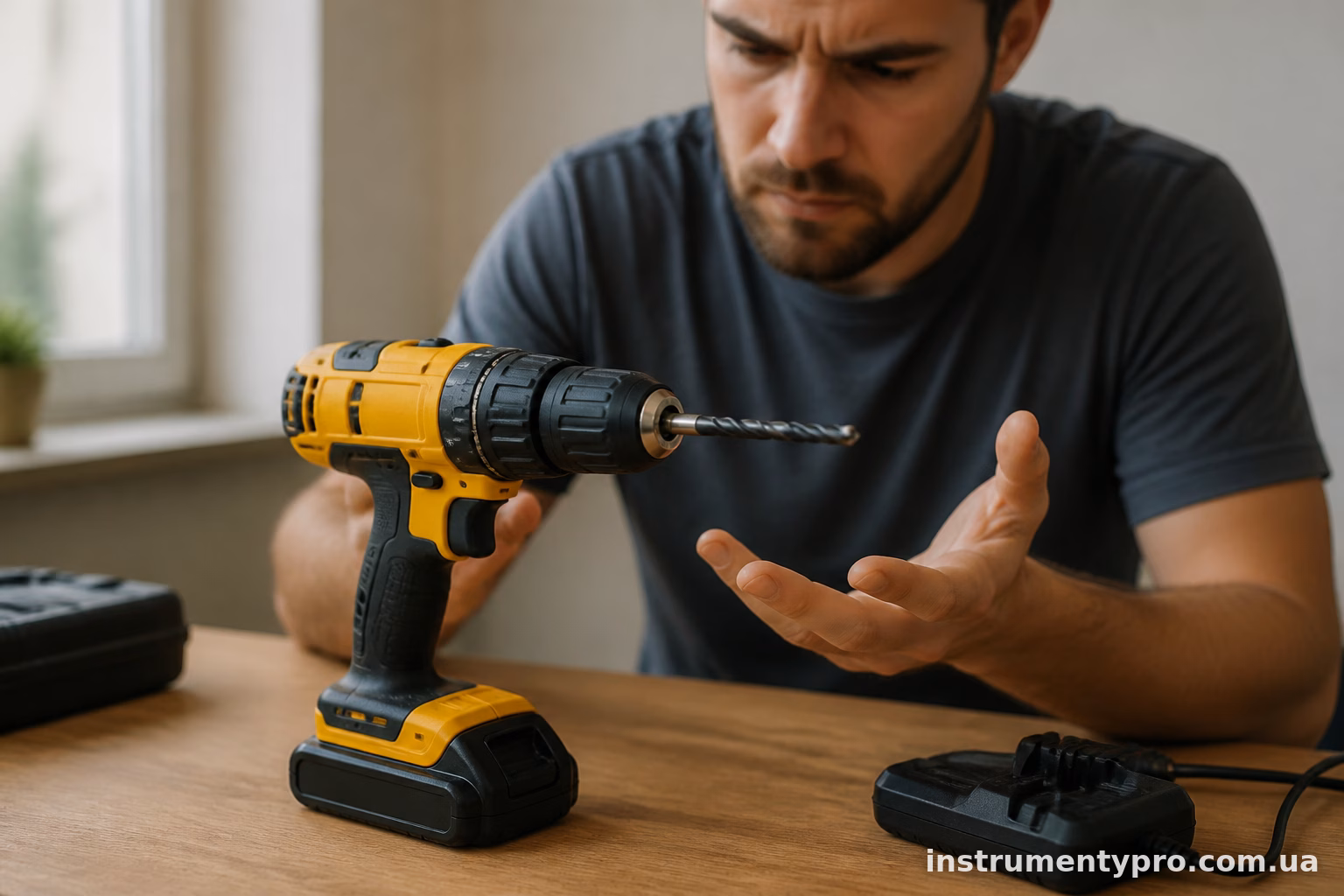 Чому шуруповерт DeWalt клацає, але не крутить свердло
