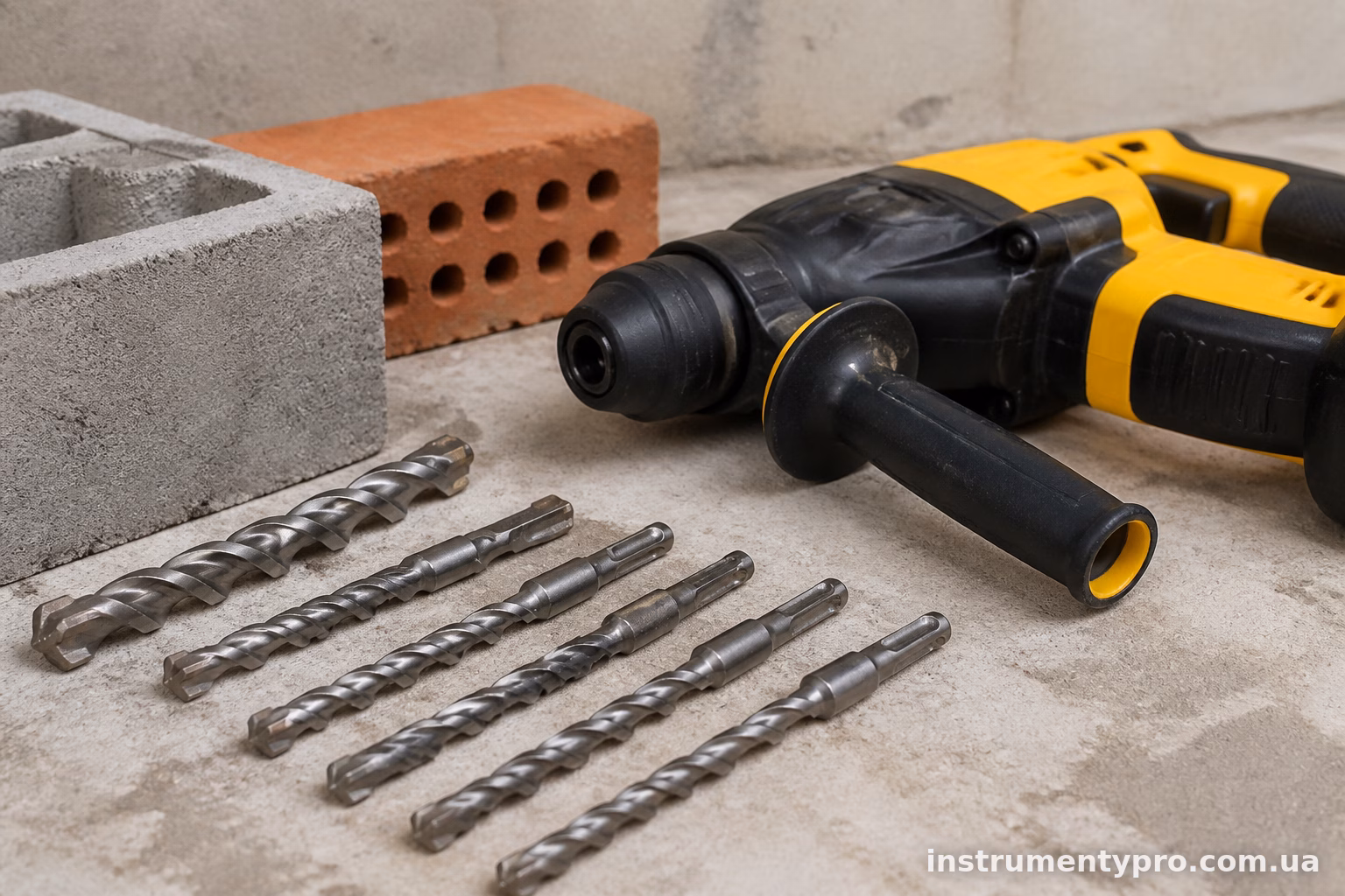Як підібрати бурові свердла для перфоратора DeWalt під цеглу та бетон