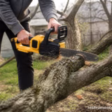 Ланцюгова пилка DeWalt на акумуляторі: чи підходить для спилювання дерев на дачі