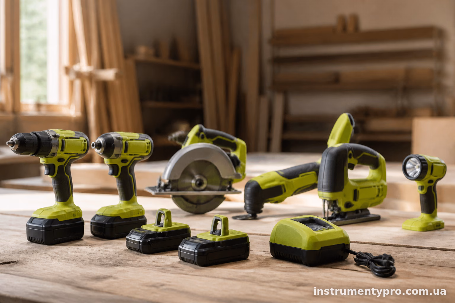 Ryobi One+ System: скільки інструментів можна живити від одного акумулятора